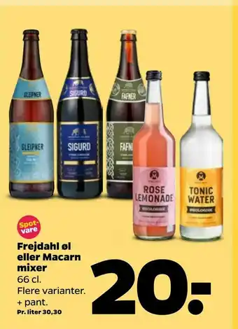 Frejdahl øl eller Macarn mixer