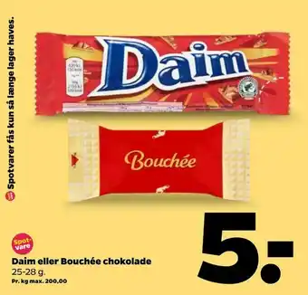 Daim eller Bouchée chokolade
