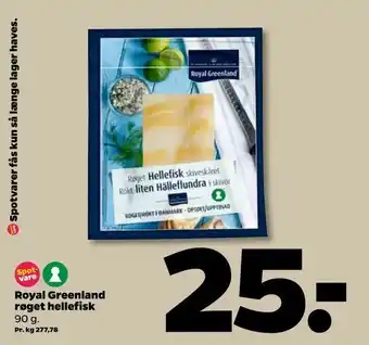 Netto Royal røget hellefisk Greenland tilbud