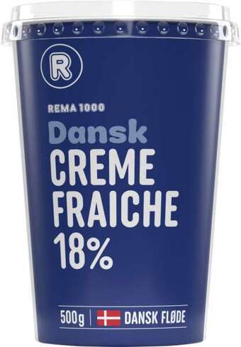 Rema 1000 Creme fraiche 18%, 500 g tilbud
