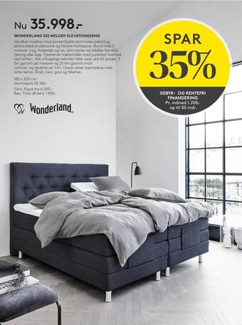 SENG Wonderland 532 melody elevationsseng tilbud