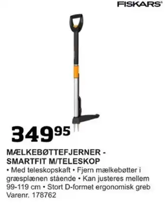 MÆLKEBØTTEFJERNER - SMARTFIT M/TELESKOP