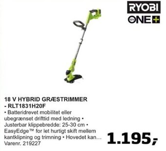 Bygma 18 V HYBRID GRÆSTRIMMER - RLT1831H20F tilbud