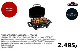 TRANSPORTABEL GASGRILL - PRO285