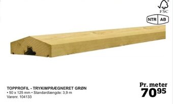 Bygma TOPPROFIL - TRYKIMPRÆGNERET GRØN tilbud