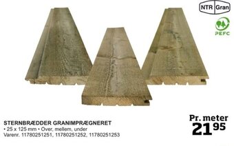 STERNBRÆDDER GRANIMPRÆGNERET