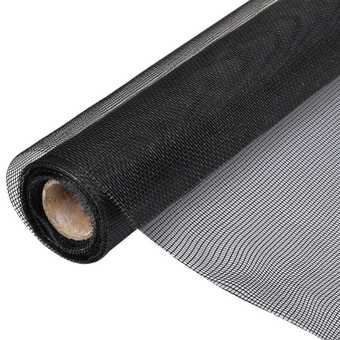 Net glasfiber 100 x 1000 cm sort