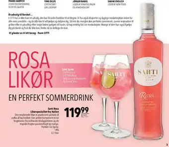Citti Sarti rosa likør tilbud