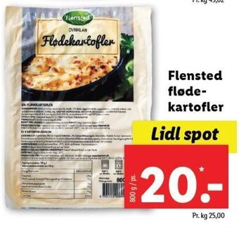 Lidl Flensted fløde- kartofler tilbud