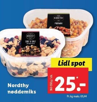 Lidl Nordthy nøddemiks tilbud