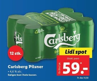 Lidl Carlsberg Pilsner tilbud
