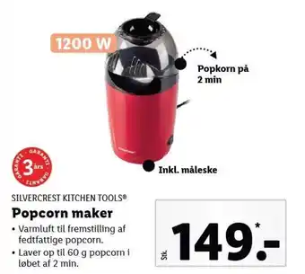 Lidl SILVERCREST KITCHEN TOOLS® Popcorn maker tilbud
