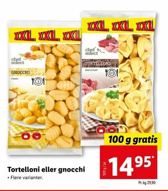 Tortelloni eller gnocchi
