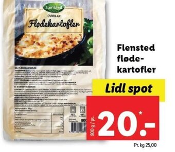 Lidl Flensted fløde- kartofler tilbud