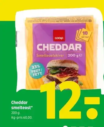 Coop 365 Cheddar smelteost tilbud