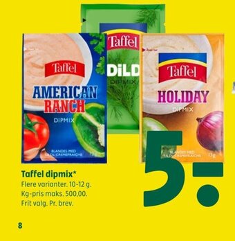Coop 365 Taffel dipmix tilbud