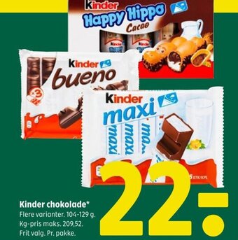 Coop 365 Kinder chokolade tilbud