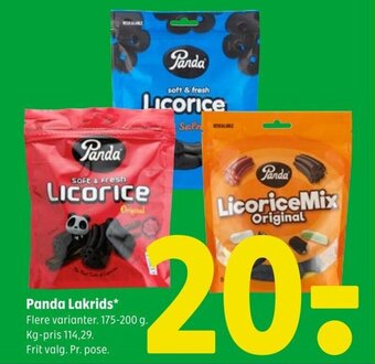 Coop 365 Panda Lakrids tilbud