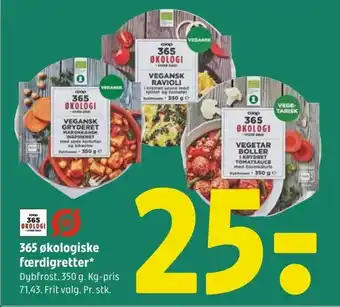 Coop 365 365 økologiske færdigretter tilbud