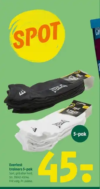 Coop 365 Everlast trainers 5-pak tilbud