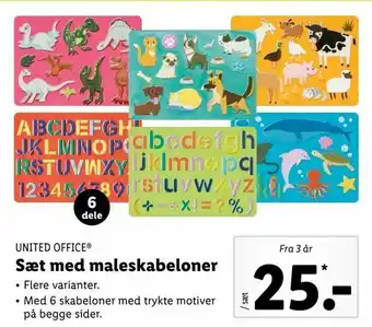 Let-Køb Sæt med maleskabeloner tilbud