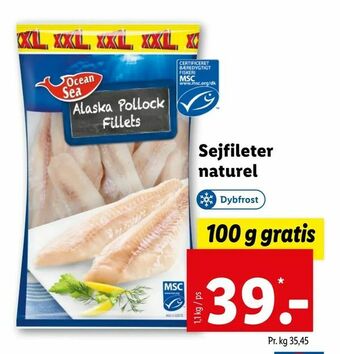 Sejfileter naturel