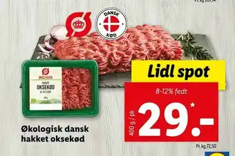 Let-Køb Økologisk dansk hakket oksekød tilbud