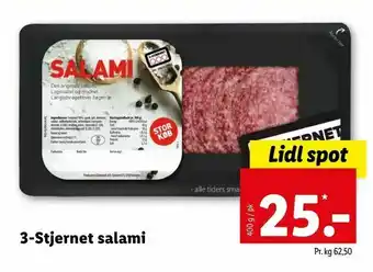 Let-Køb 3-Stjernet salami tilbud