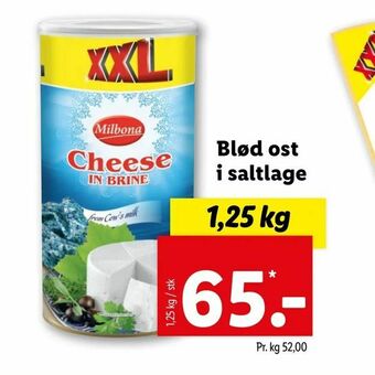 Blød ost i saltlage
