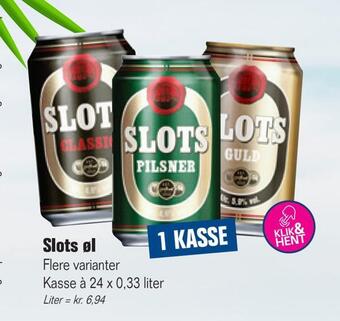 Otto Duborg Slots øl tilbud