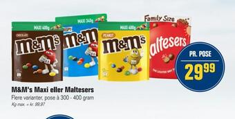 Otto Duborg M&m's maxi eller maltesers tilbud