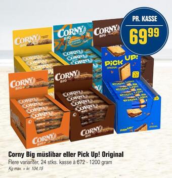Otto Duborg Corny big müslibar eller pick up! original tilbud