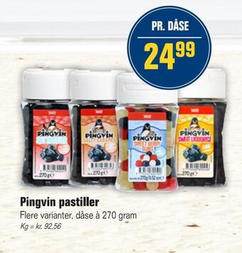 Otto Duborg Pingvin pastiller tilbud