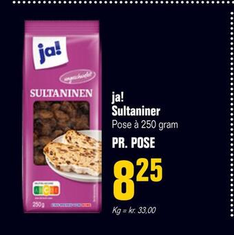 Otto Duborg Ja! sultaniner tilbud