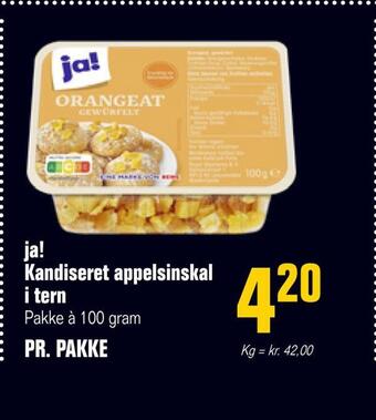 Ja! kandiseret appelsinskal i tern