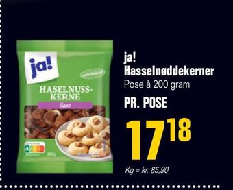 Otto Duborg Ja! hasselnøddekerner tilbud