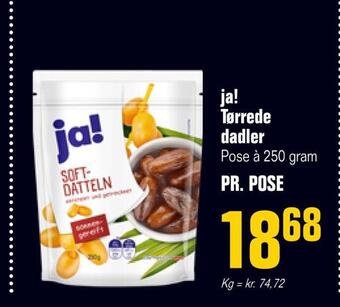 Otto Duborg Ja! tørrede dadler tilbud