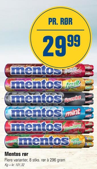 Otto Duborg Mentos rør tilbud