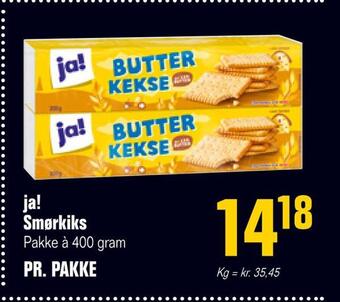 Otto Duborg Ja! smørkiks tilbud