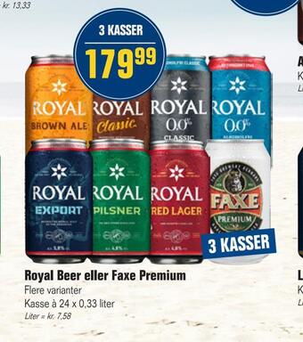 Otto Duborg Royal beer eller faxe premium tilbud