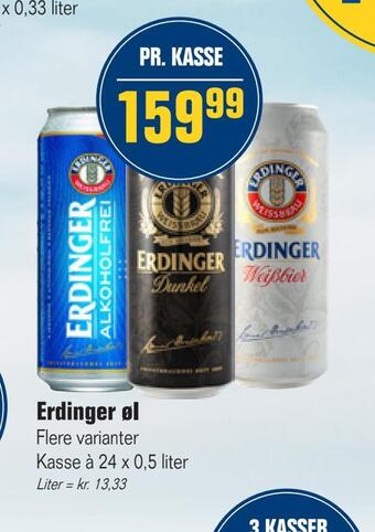 Otto Duborg Erdinger øl tilbud
