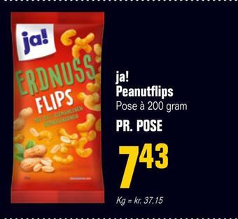 Otto Duborg Ja! peanutflips tilbud