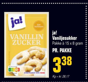 Otto Duborg Ja! vaniljesukker tilbud
