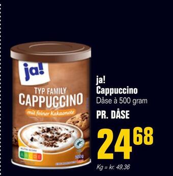 Otto Duborg Ja! cappuccino tilbud