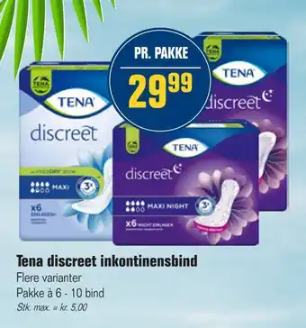 Tena discreet inkontinensbind