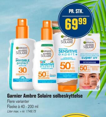 Garnier ambre solaire solbeskyttelse