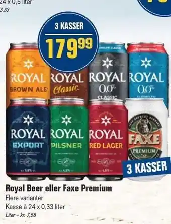 Otto Duborg Royal beer el. faxe premium tilbud
