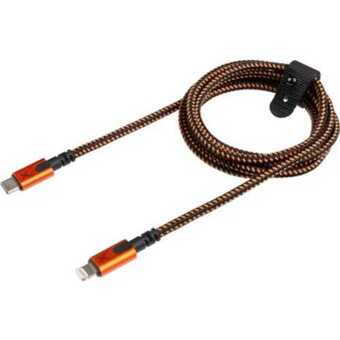 Usb-c/lightning kabel m kevlar 1,5m.