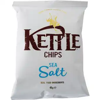 Kettle chips 3 x chips havsalt | crispy kartoffelchips med et twist af havsalt. mums! 40g
