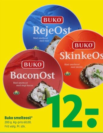 Coop 365 Buko smelte smøreost rejeost tilbud